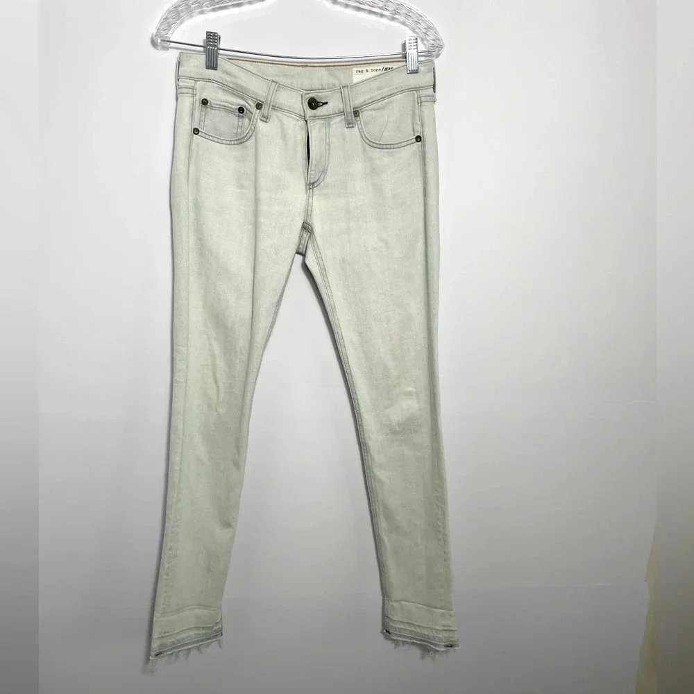 rag & bone Dre Cutoff Ankle Cropped Skinny Jeans Color Achilles Size 25